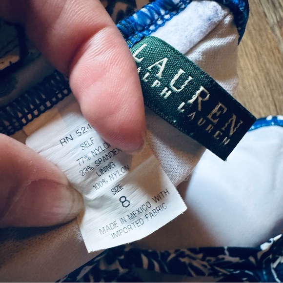 Lauren Ralph Lauren Navy and White Bikini - Picture 7 of 7